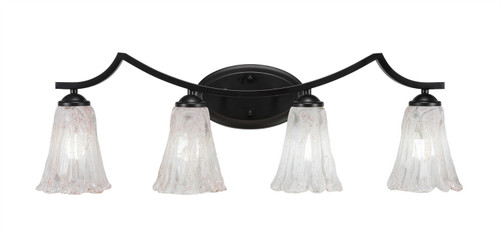 Toltec Lighting - 554-MB-729 - Four Light Bath Bar - Zilo - Matte Black