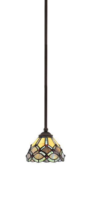 Toltec Lighting - 560-DG-9435 - One Light Mini Pendant - Zilo - Dark Granite