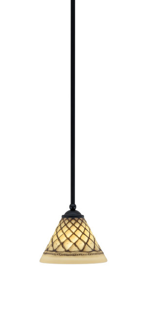 Toltec Lighting - 560-MB-7185 - One Light Mini Pendant - Zilo - Matte Black