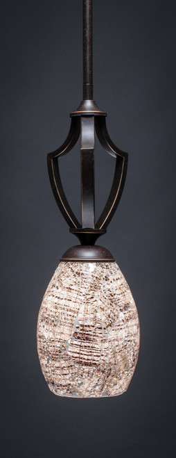 Toltec Lighting - 561-DG-5054 - One Light Mini Pendant - Zilo - Dark Granite