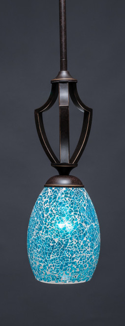 Toltec Lighting - 561-DG-5055 - One Light Mini Pendant - Zilo - Dark Granite