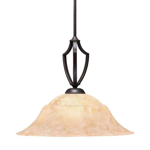 Toltec Lighting - 562-DG-53818 - One Light Pendant - Zilo - Dark Granite