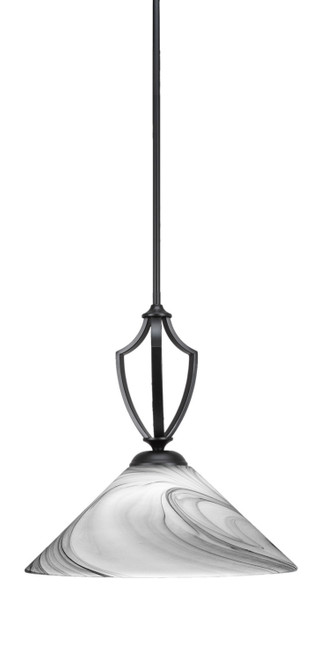 Toltec Lighting - 562-MB-2169 - One Light Pendant - Zilo - Matte Black