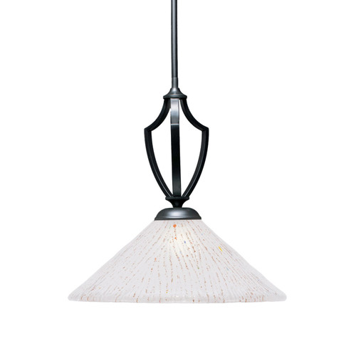 Toltec Lighting - 562-MB-711 - One Light Pendant - Zilo - Matte Black