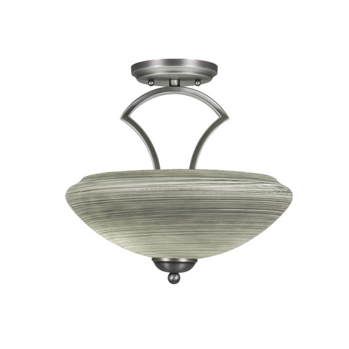 Toltec Lighting - 563-GP-685 - Two Light Semi-Flush - Zilo - Graphite
