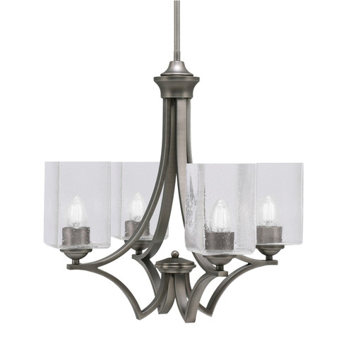 Toltec Lighting - 564-GP-530 - Four Light Chandelier - Zilo - Graphite
