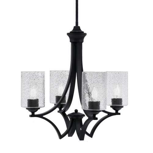 Toltec Lighting - 564-MB-3002 - Four Light Chandelier - Zilo - Matte Black