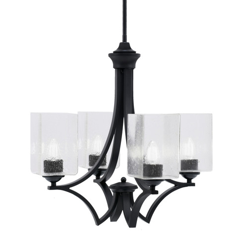 Toltec Lighting - 564-MB-530 - Four Light Chandelier - Zilo - Matte Black