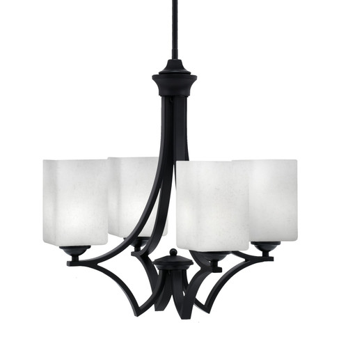 Toltec Lighting - 564-MB-531 - Four Light Chandelier - Zilo - Matte Black