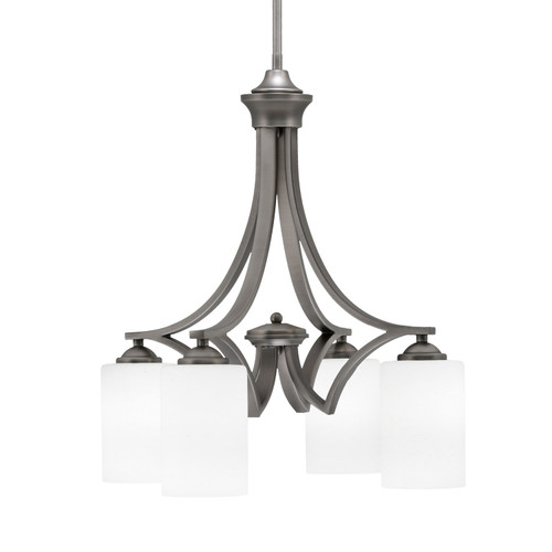Toltec Lighting - 568-GP-310 - Four Light Chandelier - Zilo - Graphite
