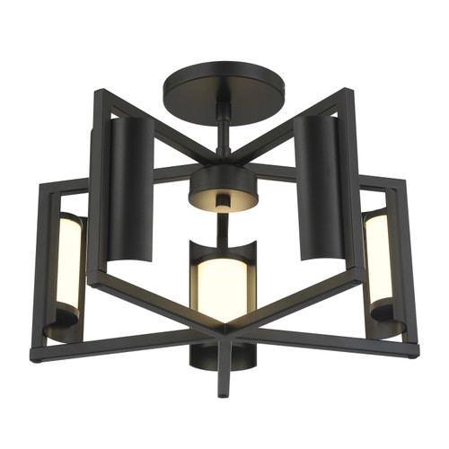 George Kovacs - P1554-66A-L - LED Wall Sconce - Trizay - Coal Black