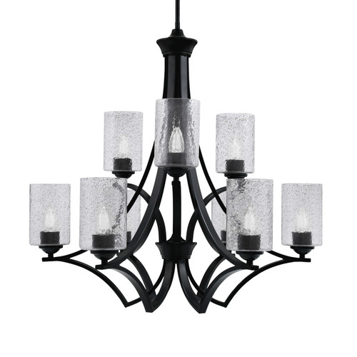 Toltec Lighting - 569-MB-3002 - Nine Light Chandelier - Zilo - Matte Black