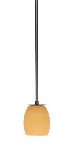 Toltec Lighting - 573-DG-625 - One Light Mini Pendant - Apollo - Dark Granite