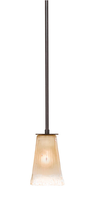 Toltec Lighting - 573-DG-630 - One Light Mini Pendant - Apollo - Dark Granite