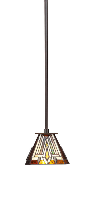 Toltec Lighting - 573-DG-9596 - One Light Mini Pendant - Apollo - Dark Granite