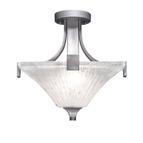 Toltec Lighting - 579-GP-641 - Two Light Semi-Flush Mount - Apollo - Graphite