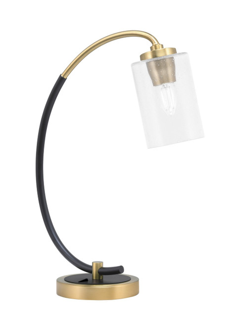 Toltec Lighting - 57-MBNAB-300 - One Light Desk Lamp - Desk Lamps - Matte Black & New Age Brass