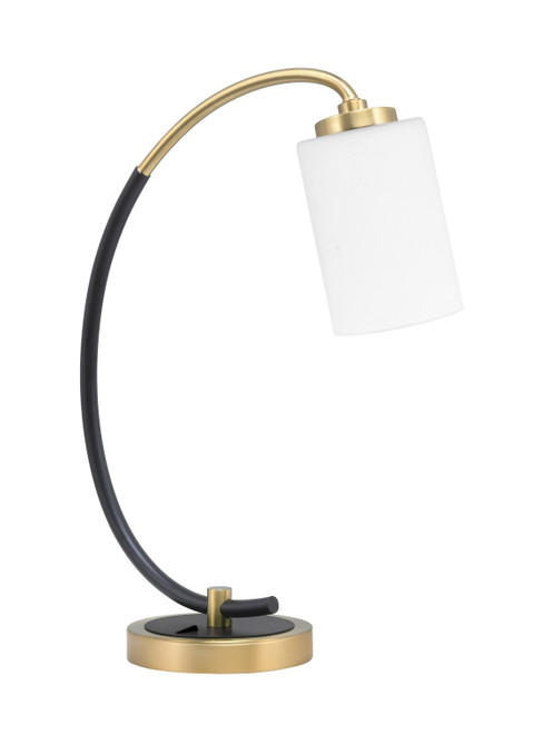 Toltec Lighting - 57-MBNAB-310 - One Light Desk Lamp - Desk Lamps - Matte Black & New Age Brass