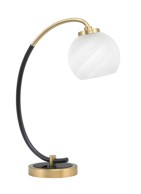 Toltec Lighting - 57-MBNAB-4101 - One Light Desk Lamp - Desk Lamps - Matte Black & New Age Brass