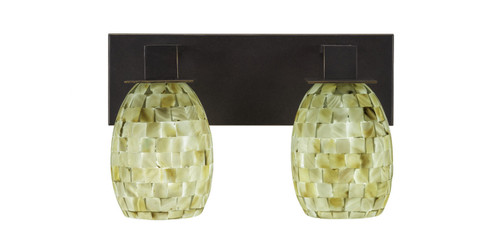 Toltec Lighting - 582-DG-406 - Two Light Bath Bar - Apollo - Dark Granite