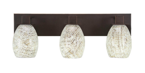 Toltec Lighting - 583-DG-5054 - Three Light Bath Bar - Apollo - Dark Granite