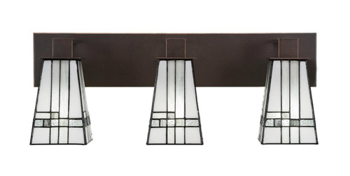 Toltec Lighting - 583-DG-9554 - Three Light Bath Bar - Apollo - Dark Granite