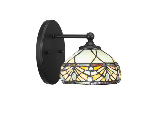 Toltec Lighting - 5911-MB-9485 - One Light Wall Sconce - Capri - Matte Black