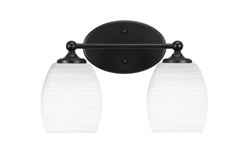 Toltec Lighting - 5912-MB-4021 - Two Light Bath Bar - Capri - Matte Black