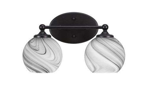 Toltec Lighting - 5912-MB-4109 - Two Light Bath Bar - Capri - Matte Black