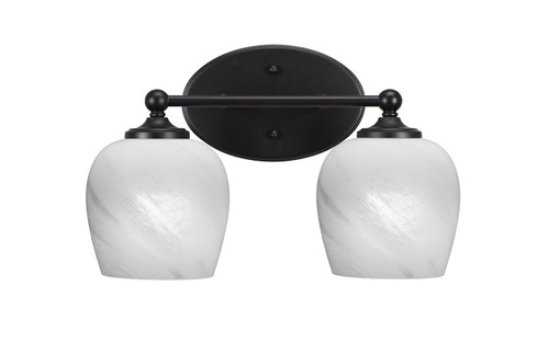 Toltec Lighting - 5912-MB-4811 - Two Light Bath Bar - Capri - Matte Black