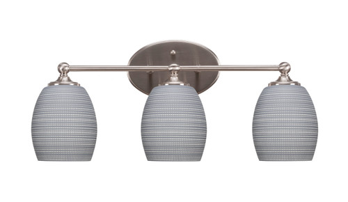 Toltec Lighting - 5913-BN-4022 - Three Light Bath Bar - Capri - Brushed Nickel