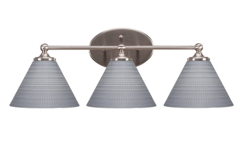 Toltec Lighting - 5913-BN-4052 - Three Light Bath Bar - Capri - Brushed Nickel