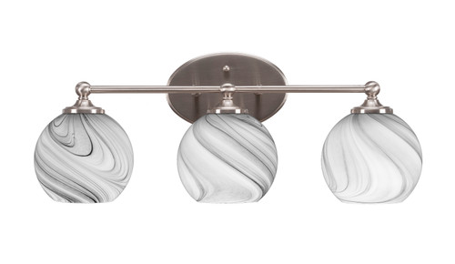 Toltec Lighting - 5913-BN-4109 - Three Light Bath Bar - Capri - Brushed Nickel