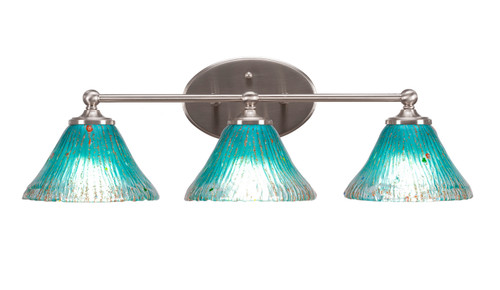 Toltec Lighting - 5913-BN-458 - Three Light Bath Bar - Capri - Brushed Nickel