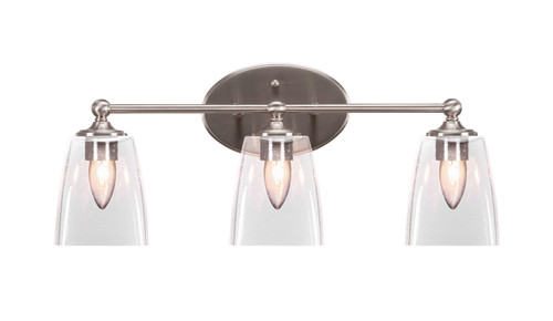Toltec Lighting - 5913-BN-461 - Three Light Bath Bar - Capri - Brushed Nickel