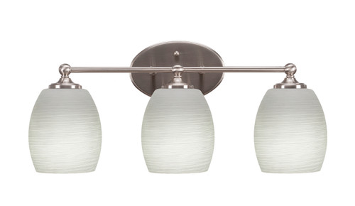 Toltec Lighting - 5913-BN-615 - Three Light Bath Bar - Capri - Brushed Nickel