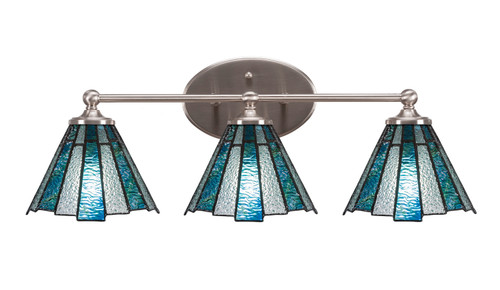 Toltec Lighting - 5913-BN-9325 - Three Light Bath Bar - Capri - Brushed Nickel