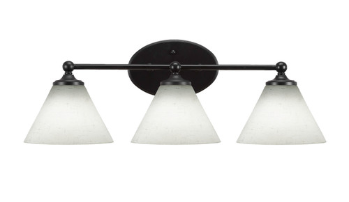 Toltec Lighting - 5913-MB-312 - Three Light Bath Bar - Capri - Matte Black