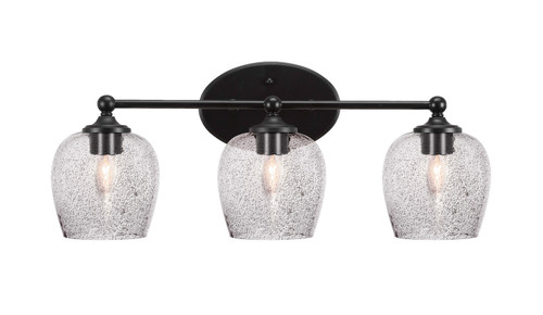 Toltec Lighting - 5913-MB-4812 - Three Light Bath Bar - Capri - Matte Black