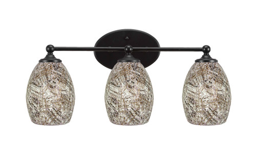 Toltec Lighting - 5913-MB-5054 - Three Light Bath Bar - Capri - Matte Black