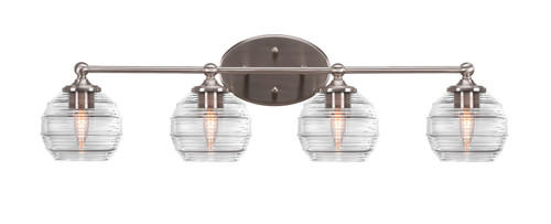 Toltec Lighting - 5914-BN-5110 - Four Light Bath Bar - Capri - Brushed Nickel