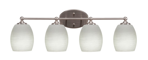Toltec Lighting - 5914-BN-615 - Four Light Bath Bar - Capri - Brushed Nickel