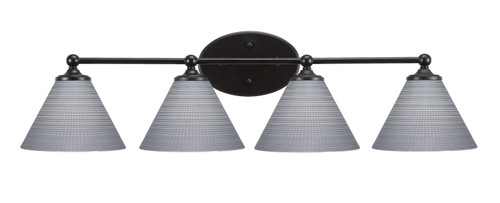Toltec Lighting - 5914-MB-4052 - Four Light Bath Bar - Capri - Matte Black