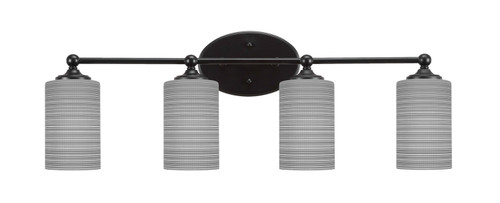 Toltec Lighting - 5914-MB-4062 - Four Light Bath Bar - Capri - Matte Black