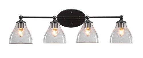 Toltec Lighting - 5914-MB-4760 - Four Light Bath Bar - Capri - Matte Black