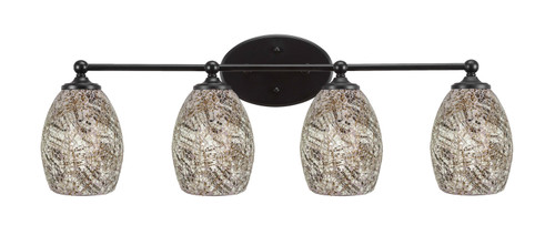 Toltec Lighting - 5914-MB-5054 - Four Light Bath Bar - Capri - Matte Black