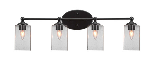 Toltec Lighting - 5914-MB-530 - Four Light Bath Bar - Capri - Matte Black