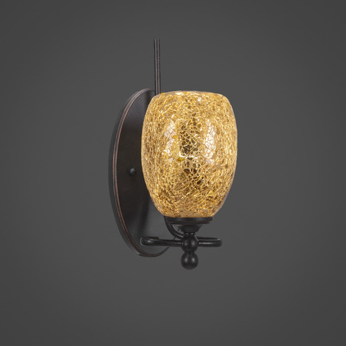 Toltec Lighting - 591-DG-4175 - One Light Wall Sconce - Capri - Dark Granite