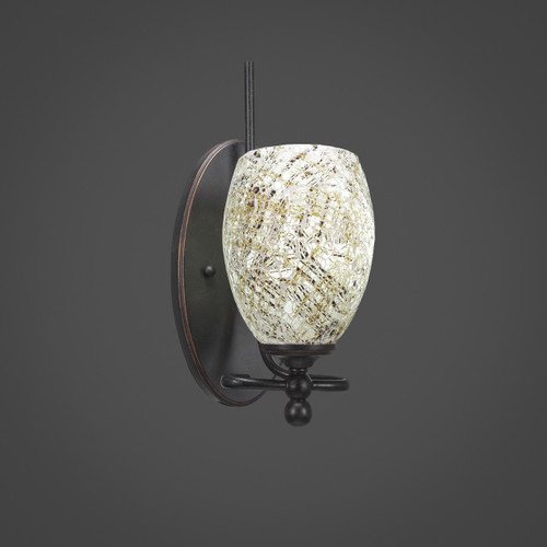 Toltec Lighting - 591-DG-5054 - One Light Wall Sconce - Capri - Dark Granite