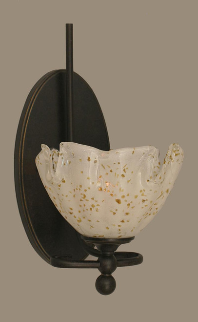 Toltec Lighting - 591-DG-755 - One Light Wall Sconce - Capri - Dark Granite